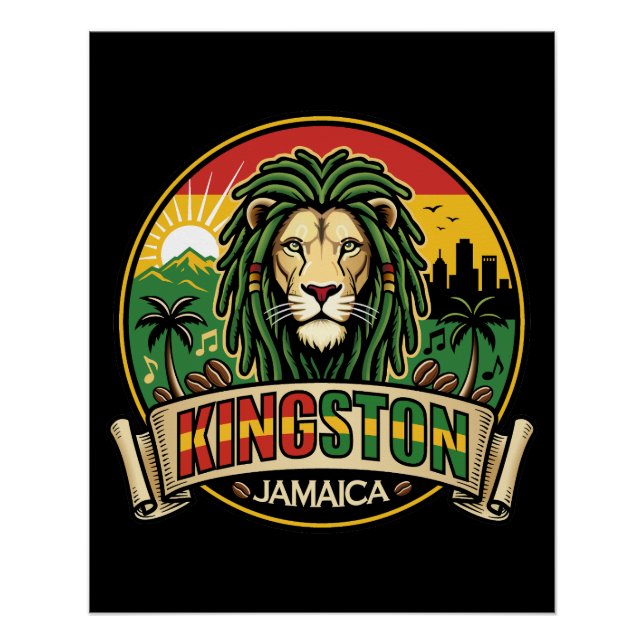 Kingston Jamaika Insel Karibik Poster (Vorderseite)