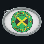 Kingston Jamaika Ovale Gürtelschnalle<br><div class="desc">Kingston Jamaika</div>