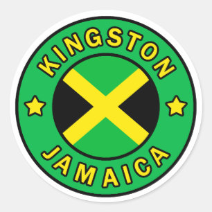 Kingston Jamaika Runder Aufkleber