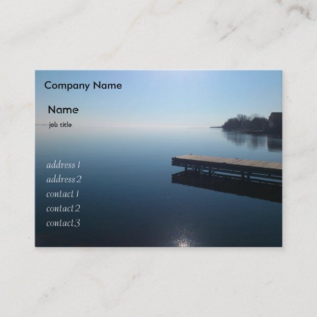 Kingston Lake, Ontario. Schönes Foto Visitenkarte (Vorderseite)