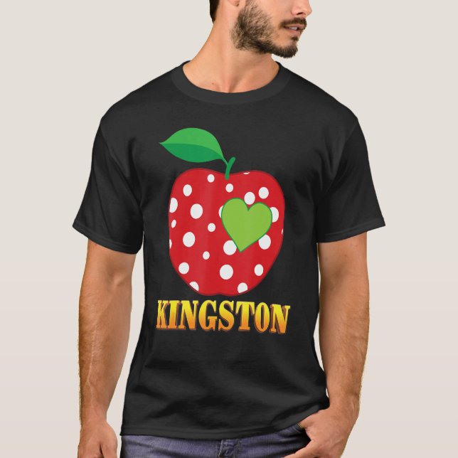 Kingston Liebe School Back to School Junge Studen T-Shirt (Vorderseite)