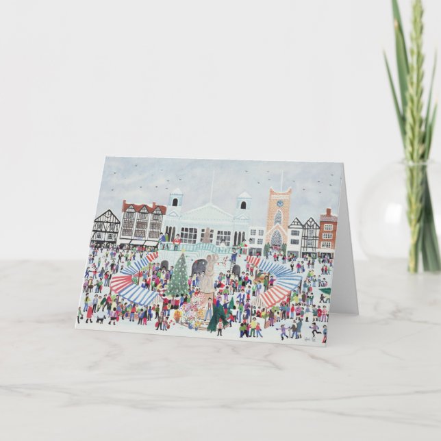 Kingston Market Surrey Feiertagskarte (Vorderseite)