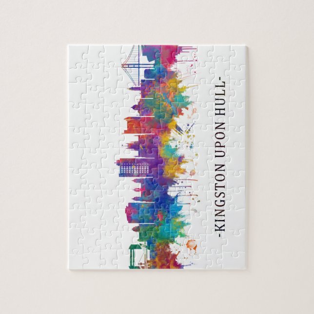 Kingston on Hull England Skyline Puzzle (Vertikal)