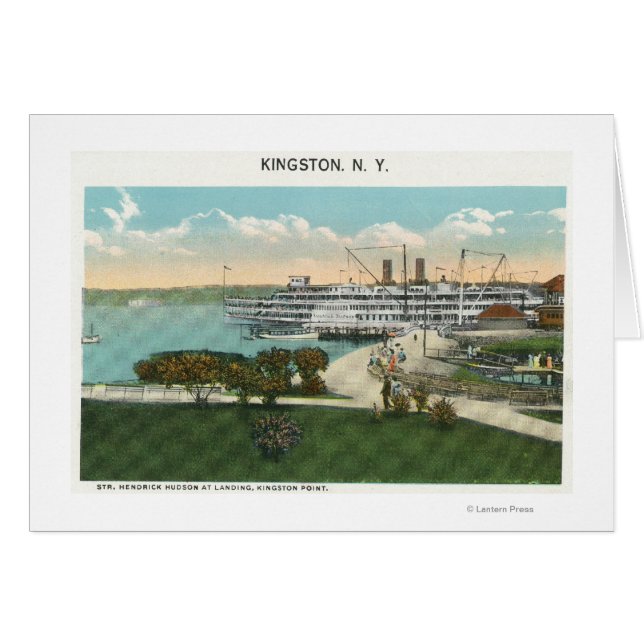 Kingston Point View von Hendrick Hudson Steamer (Vorderseite (Horizontal))