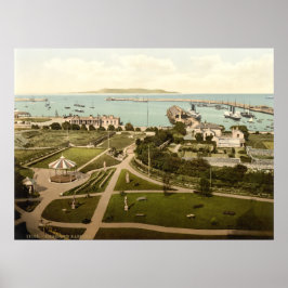 Kingstown - Dunlaoghaire, 19. Jahrhundert Irland Poster