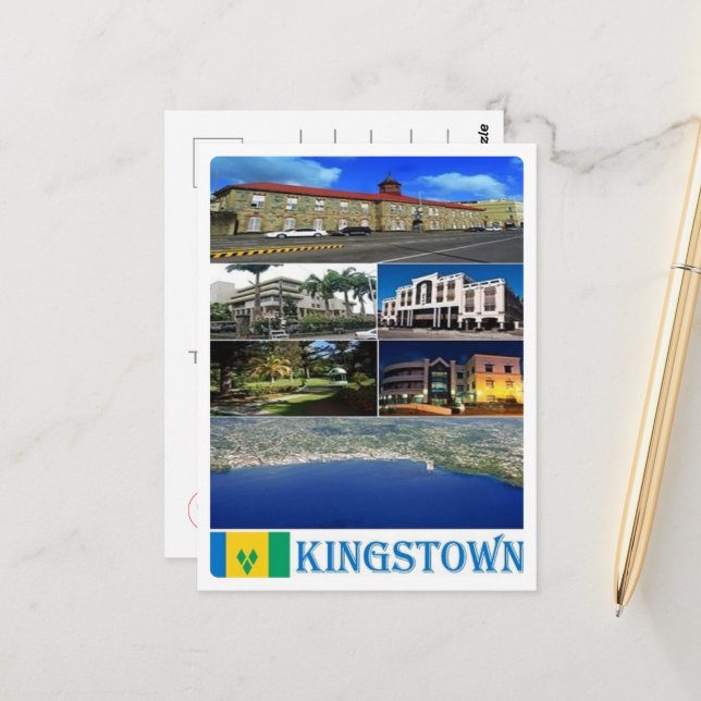 Kingstown - Saint Vincent und Grenadines - Postkarte (Vorderseite/Rückseite Beispiel)