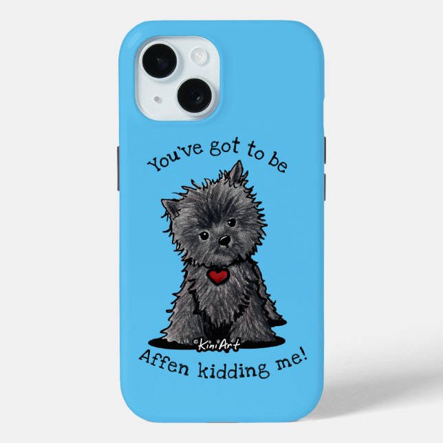 KiniArt Affenpinscher Case-Mate iPhone Case (Rückseite)