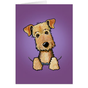 KiniArt Airedale Terrier Grußkarte