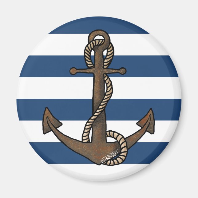 KiniArt Anchor Nautical Magnet (Vorne)