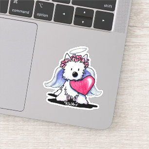 KiniArt Angel Westie Aufkleber