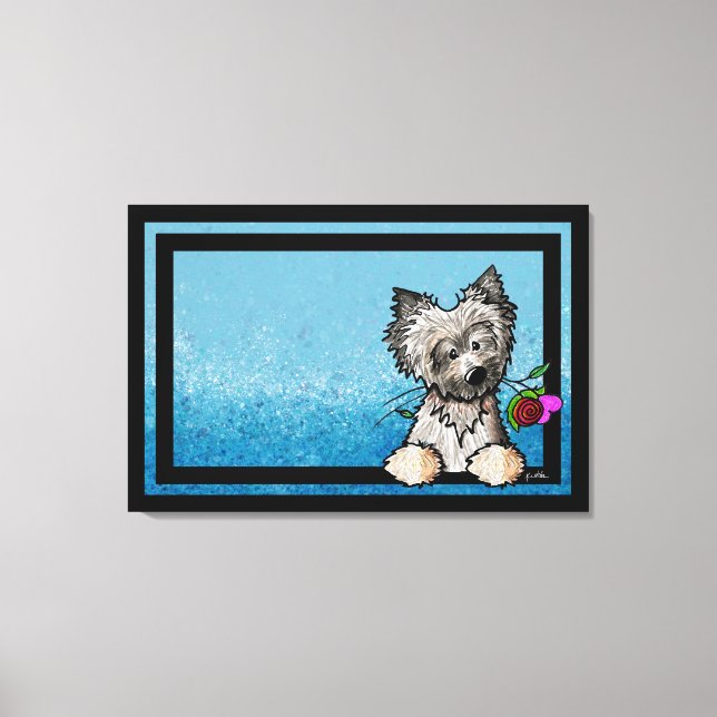 KiniArt Ash Cairn Terrier Art Leinwanddruck (Vorderseite)