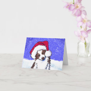 KiniArt Aussie Shepherd Weihnachten Karte