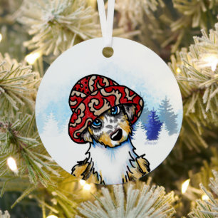 KiniArt Australian Shepherd Ornament Aus Metall