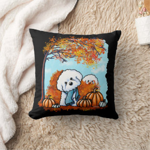 KiniArt Autumn Bichon Frise Kissen