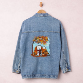 KiniArt Autumn Westies Jeansjacke
