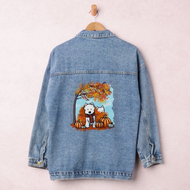 KiniArt Autumn Westies Jeansjacke (Hangar)