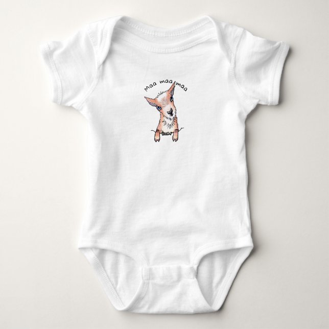 KiniArt Baby Goat Strampler (Vorderseite)