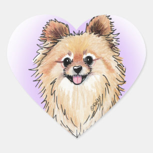 KiniArt Bella Pom Herz Sticker