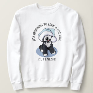 KiniArt Bernadoodle-Welpen-Christnachtsshirt Sweatshirt