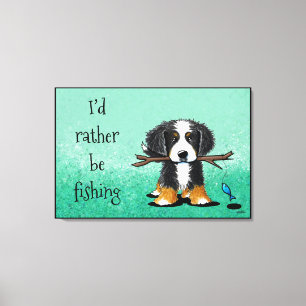 KiniArt Bernese Mountain Dog Canvas Print Leinwanddruck