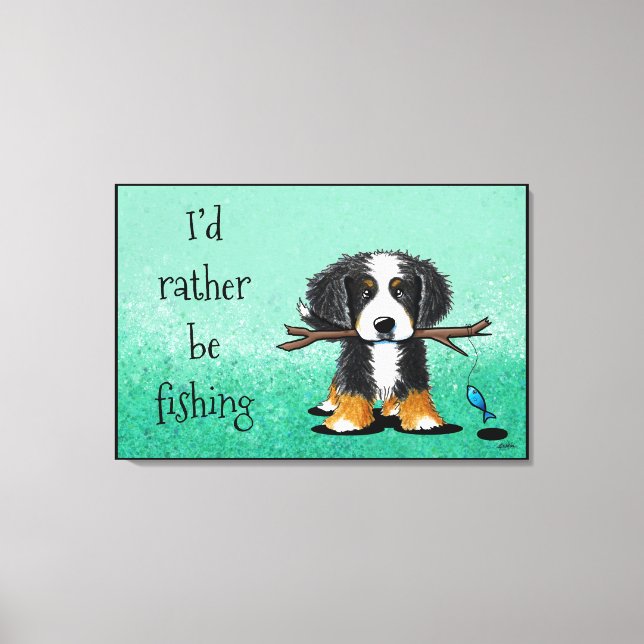 KiniArt Bernese Mountain Dog Canvas Print Leinwanddruck (Vorderseite)