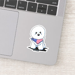 KiniArt Bichon Frise Aufkleber
