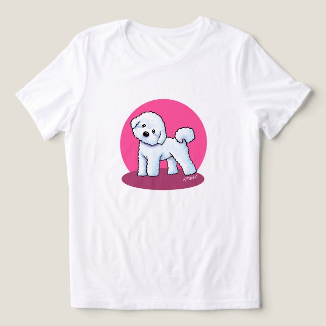 KiniArt Bichon Frise Tri-Blend Shirt (Design Vorderseite)