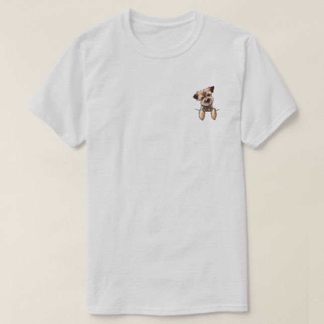 KiniArt Border Terrier T-Shirt (Design vorne)