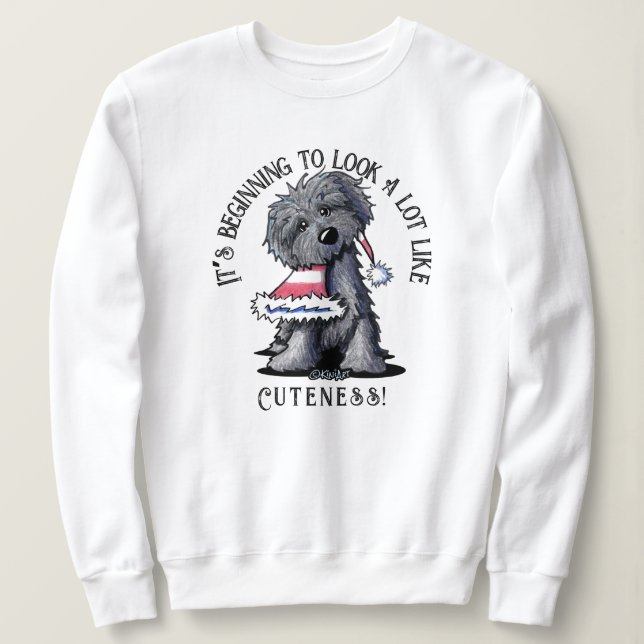 KiniArt Bouvier des Flandres Christmas Sweatshirt (Design vorne)