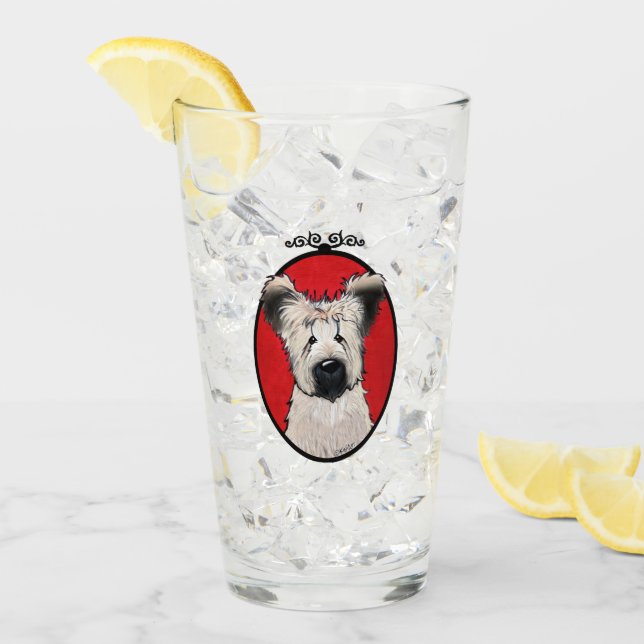 KiniArt Briard Glass Glas (Vorderseite Ice)