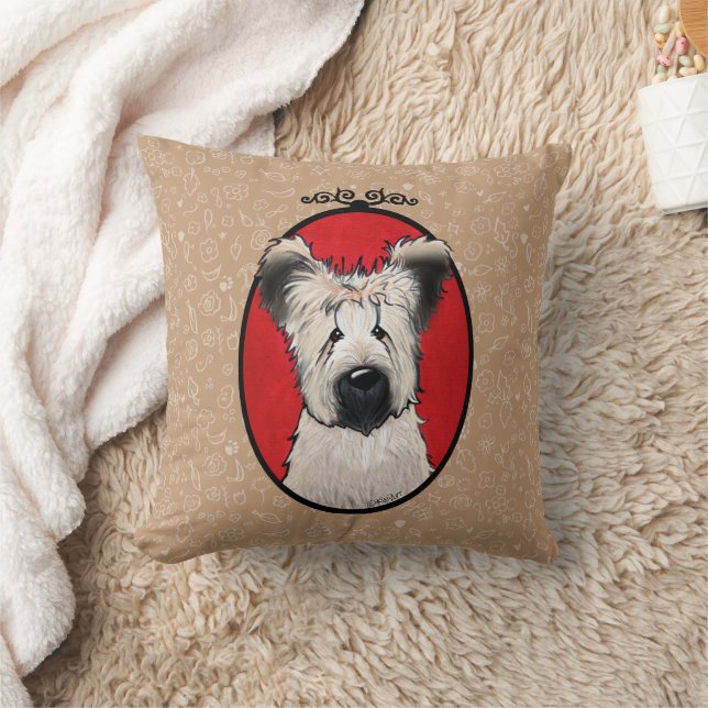 KiniArt Briard Throw Pillow Kissen (Decke)