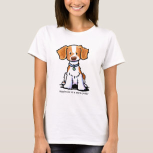KiniArt Brittany Hund T-Shirt