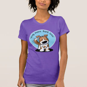 KiniArt Brown White Dog T-Shirt