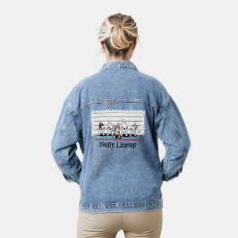 KiniArt Bully Lineup Bull Terrier Jeansjacke