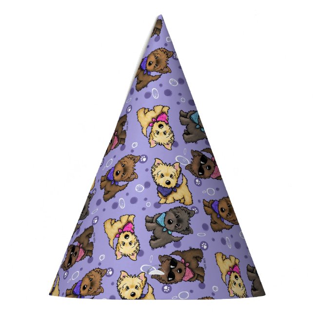 KiniArt Cairn Parade Party Hat Partyhütchen (Links)