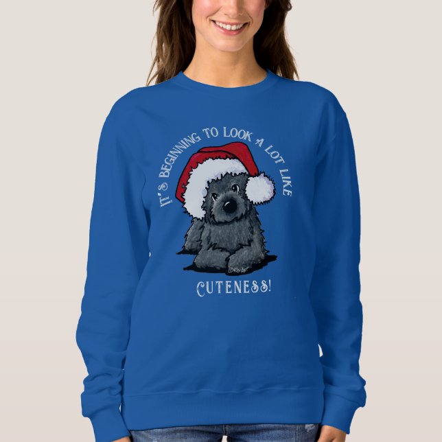 KiniArt Cairn Terrier Christmas Sweatshirt (Vorderseite)