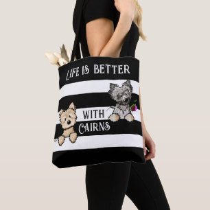 KiniArt Cairn Terriers Tote Bag