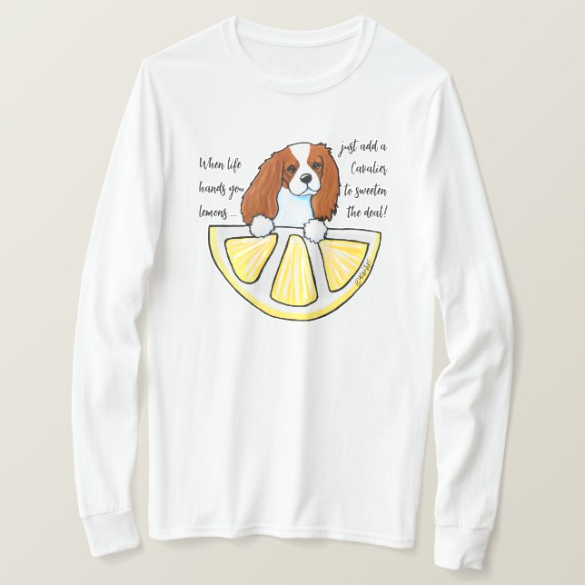 KiniArt Cavalier Life Lemons T-Shirt (Design vorne)