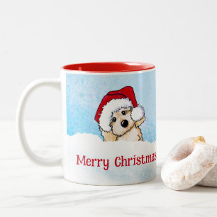 KiniArt Cavapoo Weihnachten Zweifarbige Tasse