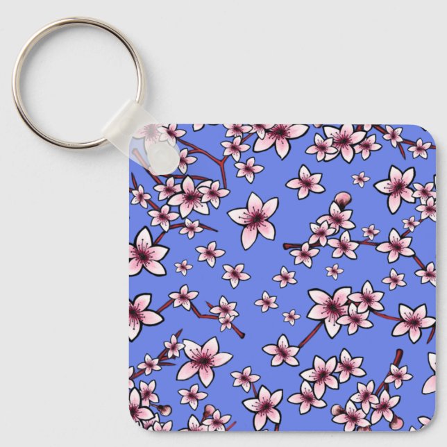 KiniArt Cherry Blüten Schlüsselanhänger (Vorderseite)
