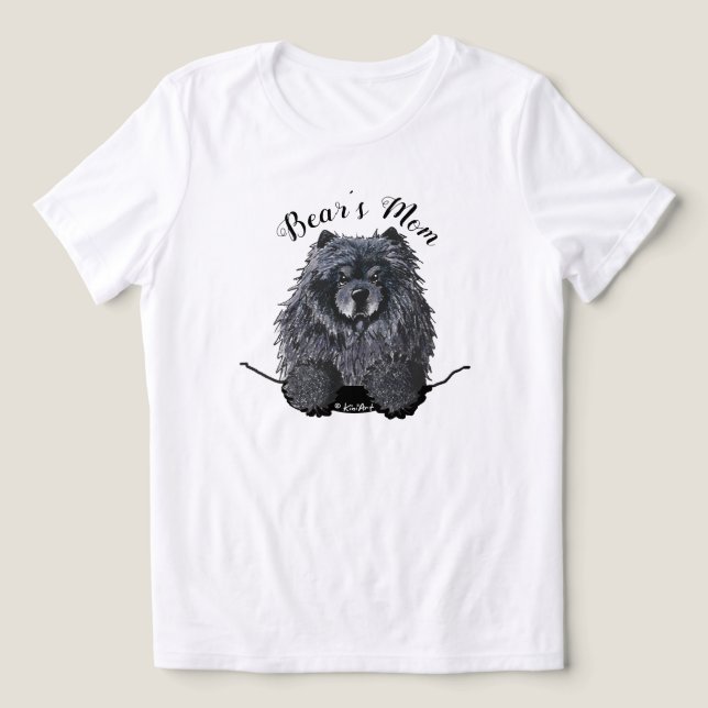 KiniArt Chow Personalisiert Tri-Blend Shirt (Design Vorderseite)