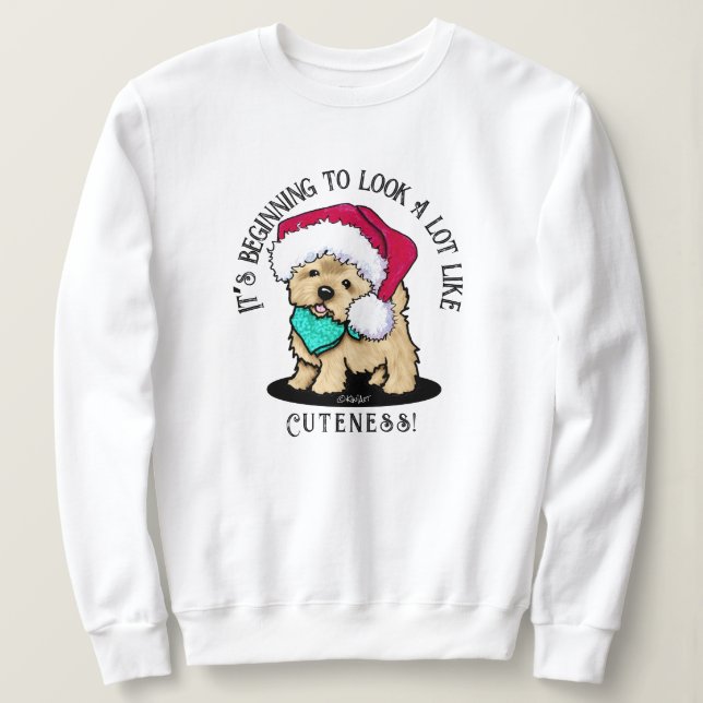 KiniArt Christmas Cutieface Cairn Sweatshirt (Design vorne)