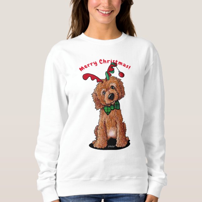 KiniArt Christmas DoodleMoji Sweatshirt (Vorderseite)