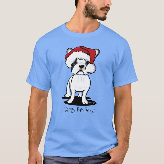 KiniArt Christmas Frenchie T - Shirt (Vorderseite)