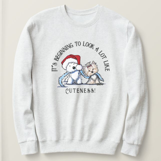 KiniArt Christmas Terriers Sweatshirt (Design vorne)