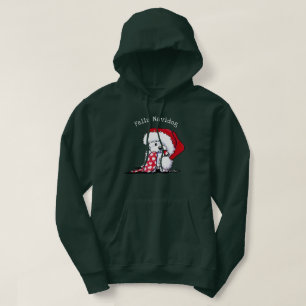 KiniArt Christmas Westie Hoodie