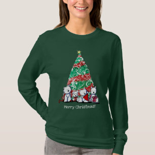 KiniArt Christmas Westies T - Shirt