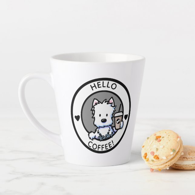 KiniArt Coffee Westie Milchtasse (Beispiel)