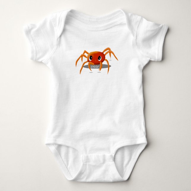 KiniArt Crab Baby Strampler (Vorderseite)