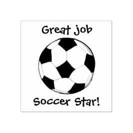 KiniArt Custom Soccer Ball Gummistempel